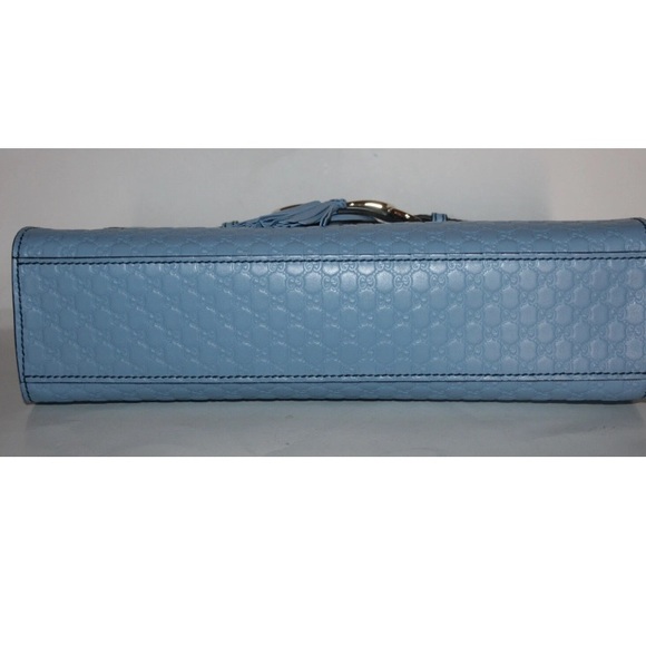 Gucci Guccissima Blue Emily Large Shoulder Bag - Picture 4 of 7